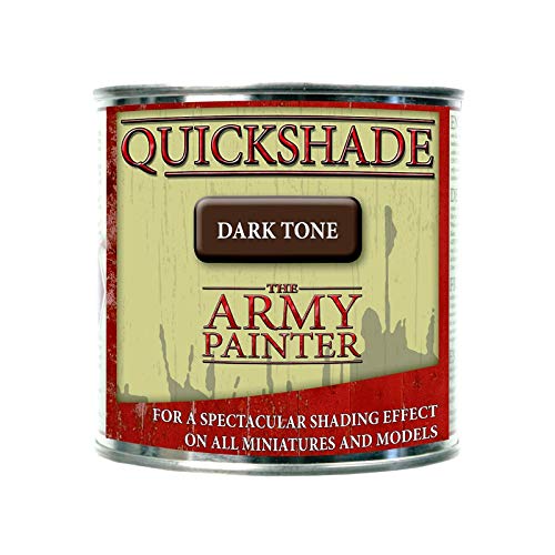 The Army Painter Quickshade Varnish for Miniature Painting, Dark Tone 250 ml