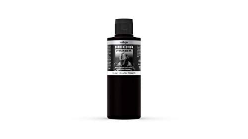 Vallejo Black 200ml Mecha Acrylic Airbrush Primer