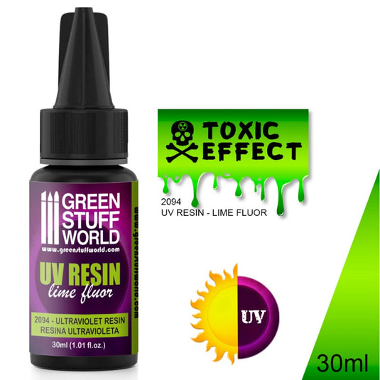 Green Stuff World for Models and Miniatures UV Resin 30ml - Toxic Effect 2094