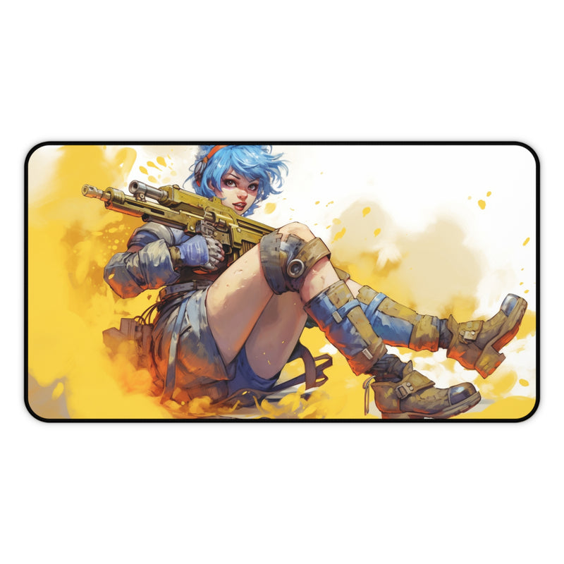 Load image into Gallery viewer, Design Series Sci-Fi RPG - Anime Punk FIghter #3 Neoprene Playmat, Mousepad for Gaming
