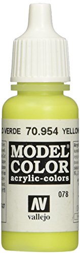 Vallejo Yellow Green Model Color paint, 17ml