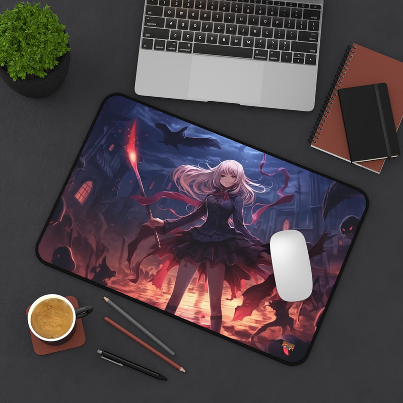 Load image into Gallery viewer, Design Series High Fantasy RPG - Female Adventurer #4 Neoprene Playmat, Mousepad for Gaming
