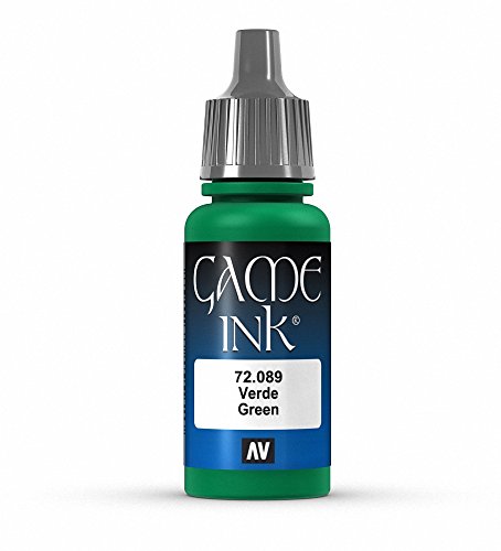 Vallejo Game Color Green Ink Paint, 17ml
