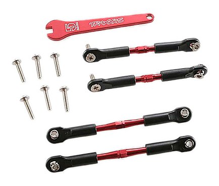 Traxxas 3741X Red-Anodized Aluminum Turnbuckle Set