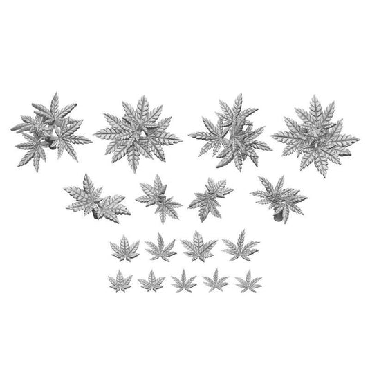 Green Stuff World for Models and Miniatures 3D Printed Plants Set – Cannabis 11631