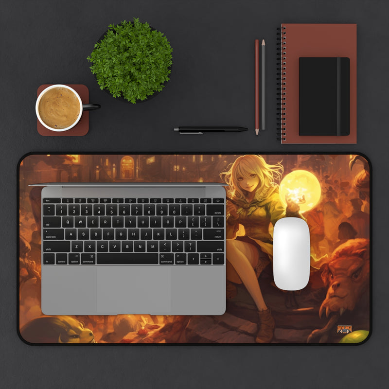 Load image into Gallery viewer, Design Series High Fantasy RPG - Female Adventurer #5 Neoprene Playmat, Mousepad for Gaming
