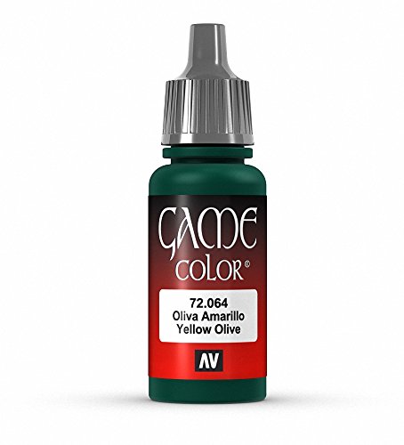 Vallejo Game Color Yellow Olive Paint, 17ml