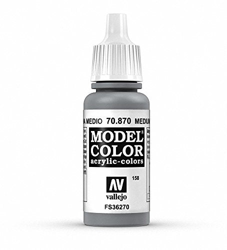 Vallejo Model Color Medium Sea Grey Paint, 17ml