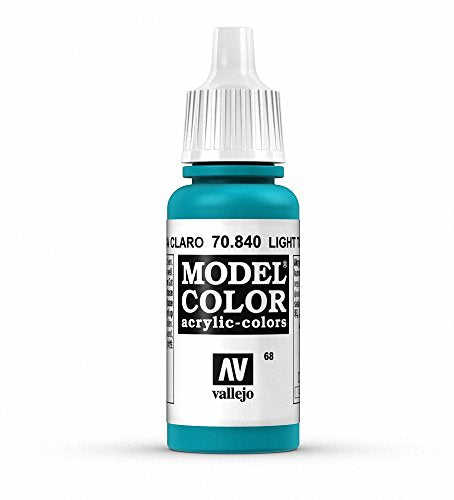 Vallejo Model Color Light Turquoise Paint, 17ml