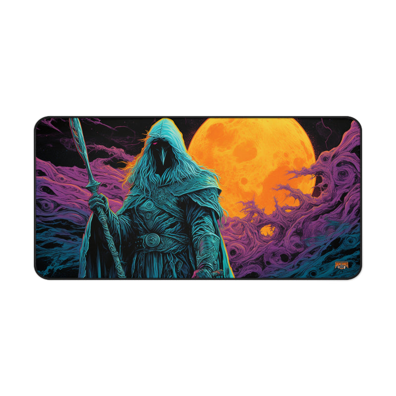 Load image into Gallery viewer, Neon Series High Fantasy RPG - Male-Female Adventurer #1 Neoprene Playmat, Mousepad for Gaming
