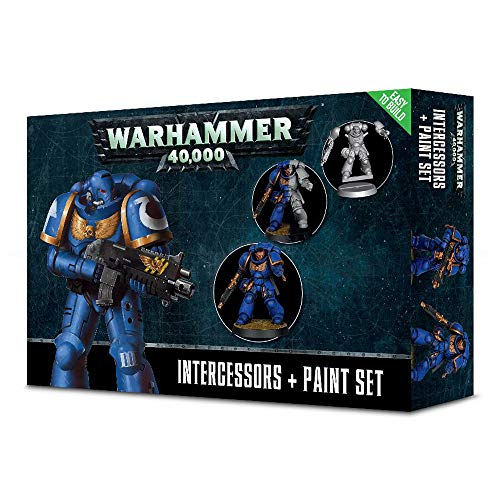 Games Workshop Warhammer 40,000 Space Marine Intercessors + Paint Set