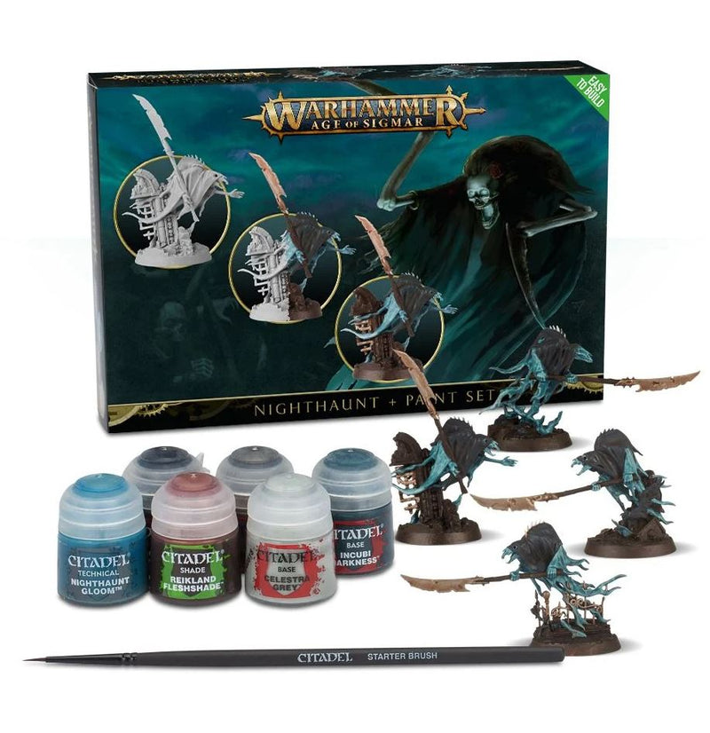 Load image into Gallery viewer, Warhammer Age of Sigmar: Nighthaunt + Paint Set
