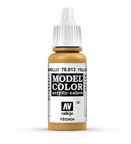 Vallejo Model Color Acrylic Paint, Yellow Ochre 17ml