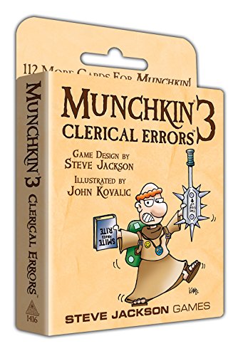 Munchkin 3 - Clerical Errors Expansion 112 More Cards For Munchkin