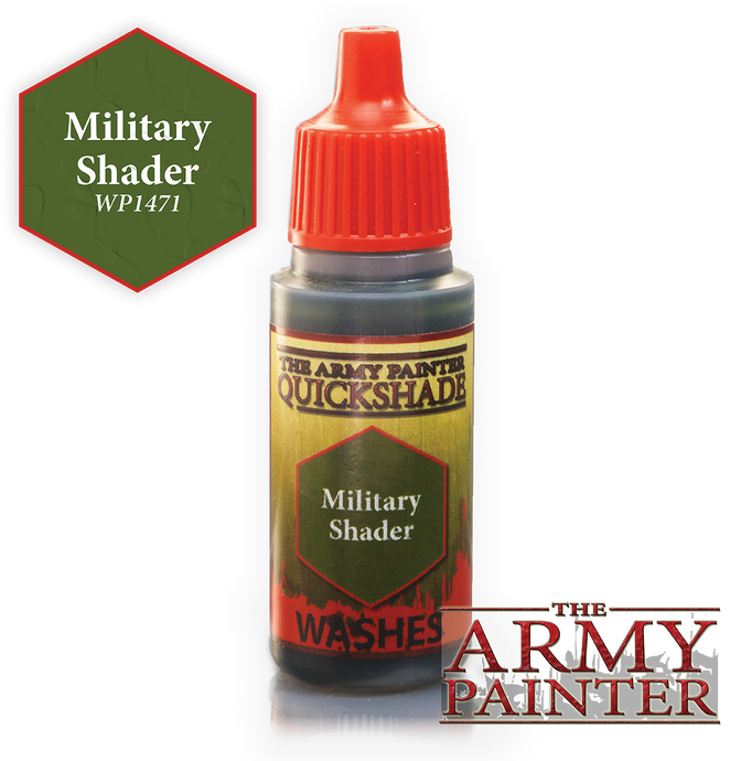 The Army Painter Warpaint Washes 18ml Military Shader 