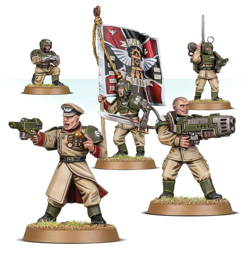 Load image into Gallery viewer, Games Workshop Warhammer 40K: Astra Militarum Cadian Command Squad 47-09
