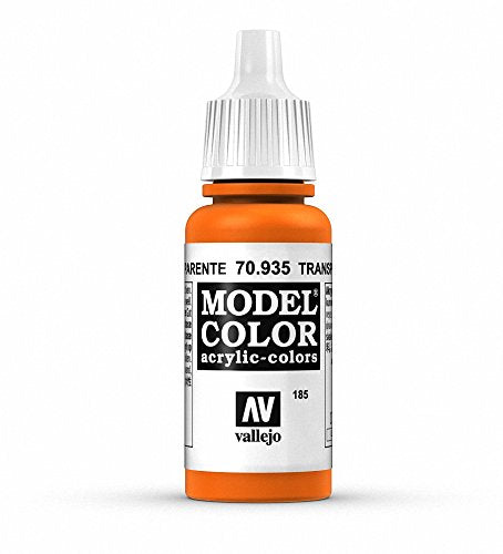 Vallejo Model Color Transparent Orange Paint, 17ml
