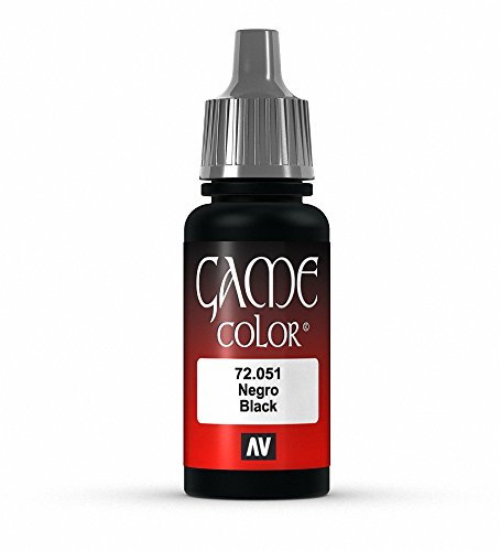 Vallejo Black Game Color paint, 17ml