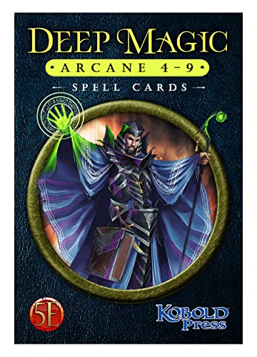 Deep Magic Spell Cards: Arcane 4-9 5th Edition Compatible