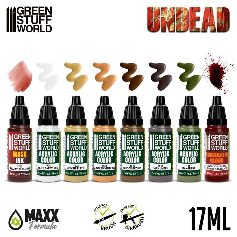Load image into Gallery viewer, Green Stuff World: Paint Set - Undead 10121
