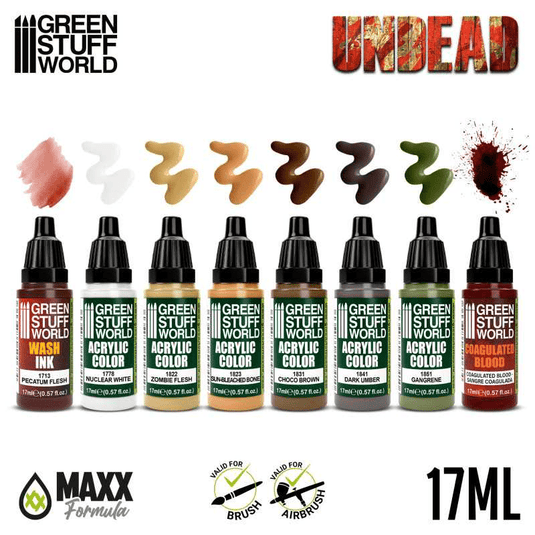 Green Stuff World: Paint Set - Undead 10121 - Cobbco