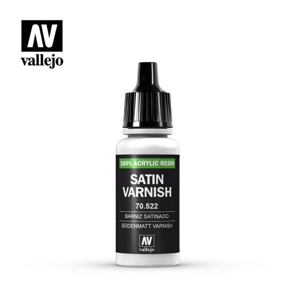 Vallejo Acrylic Paint, Satin Varnish 17ml
