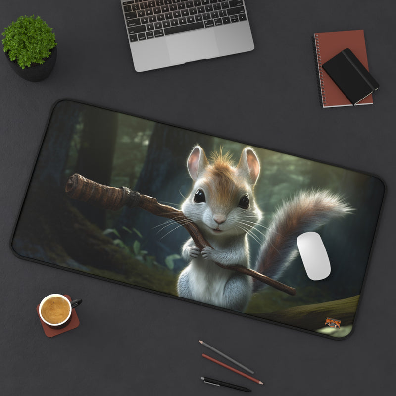 Load image into Gallery viewer, Design Series High Fantasy RPG - Squirrel Adventurer #3 Neoprene Playmat, Mousepad for Gaming
