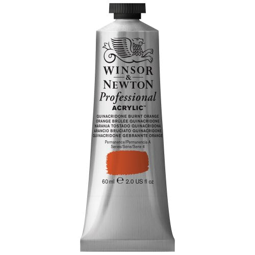Winsor & Newton Professional Acrylic Color Paint, 60ml Tube, Quinacridone Burnt Orange