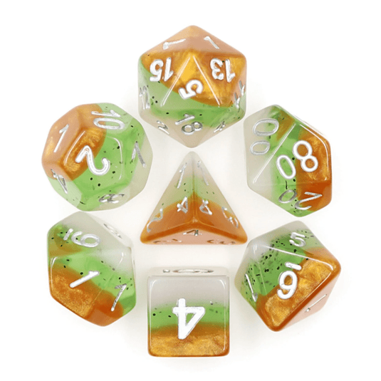 Foam Brain Games Kiwi Fruit RPG Dice Set FBG2201 - Cobbco