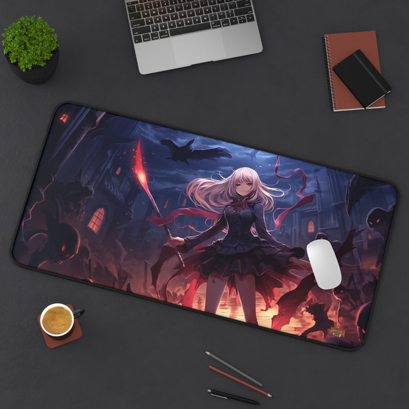 Load image into Gallery viewer, Design Series High Fantasy RPG - Female Adventurer #4 Neoprene Playmat, Mousepad for Gaming
