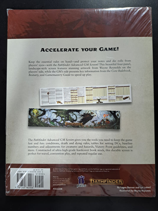 Pathfinder Advanced GM Screen (Second Edition) by Paizo