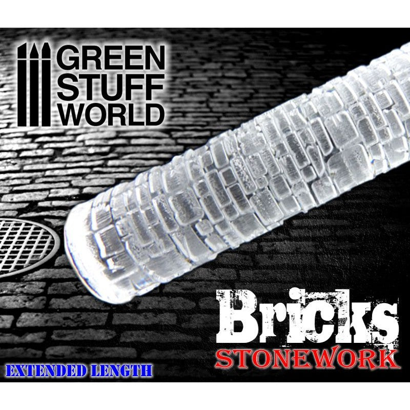 Load image into Gallery viewer, Green Stuff World Rolling Pin – Bricks 1162
