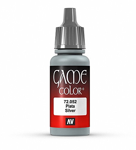 Vallejo Game Color Silver Paint, 17ml