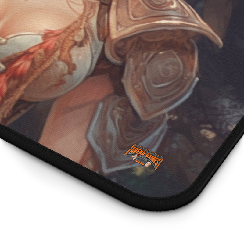 Load image into Gallery viewer, Design Series High Fantasy RPG - Female Adventurer #1 Neoprene Playmat, Mousepad for Gaming
