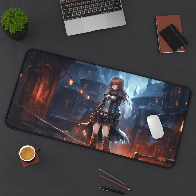 Load image into Gallery viewer, Design Series High Fantasy RPG - Female Adventurer #8 Neoprene Playmat, Mousepad for Gaming

