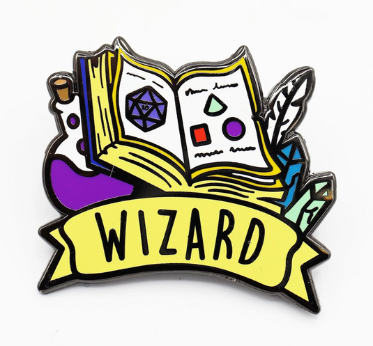 Foam Brain Games Banner Class Pin: Wizard FBG3011