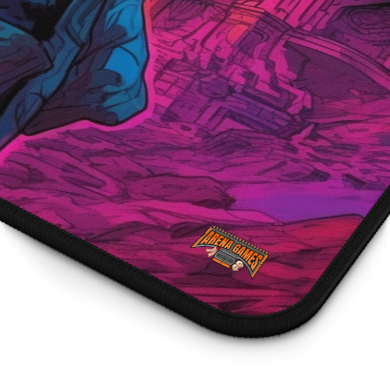 Load image into Gallery viewer, Neon Series High Fantasy RPG - Male Adventurer #3 Neoprene Playmat, Mousepad for Gaming
