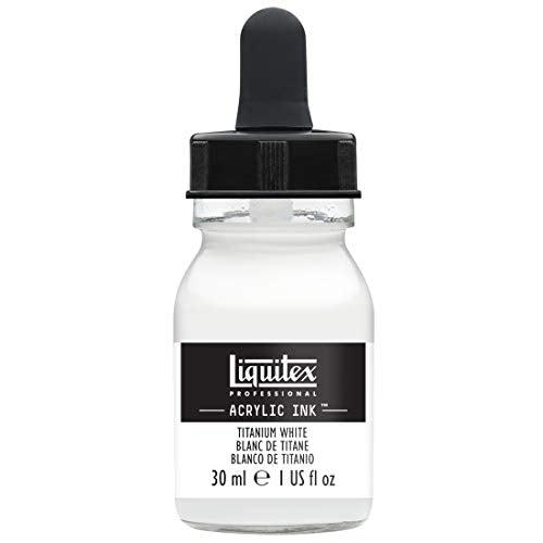 Liquitex 4260432 Professional Acrylic Ink 1-oz jar, Titanium White