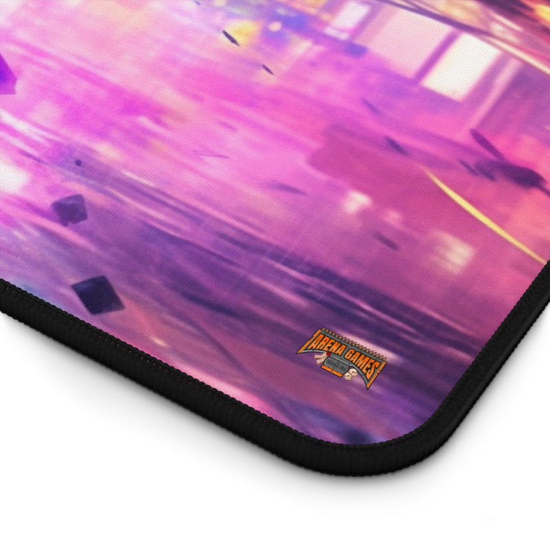 Load image into Gallery viewer, Design Series High Sci-Fi RPG - Neon City #1 Neoprene Playmat, Mousepad for Gaming
