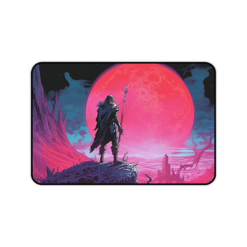 Load image into Gallery viewer, Neon Series High Fantasy RPG - Male-Female Adventurer #3 Neoprene Playmat, Mousepad for Gaming, RPGs, Card Games, Nerdy Gift Idea, M
