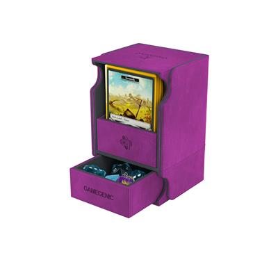 GameGenic Watchtower 100+ Convertible Purple Deck Box