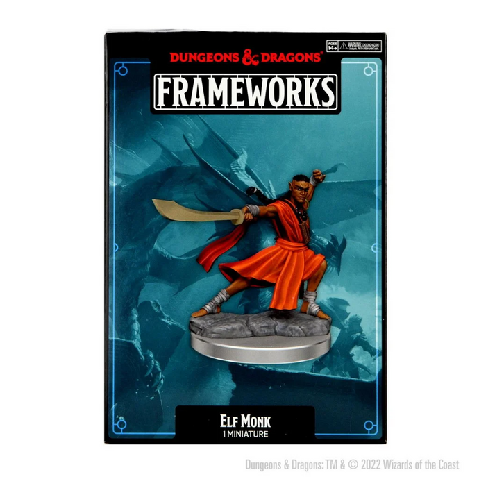 Dungeons & Dragons Frameworks: Elf Monk Male Miniature Wave 1