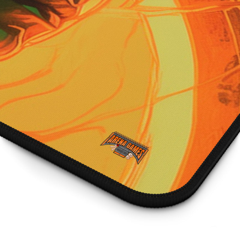 Load image into Gallery viewer, Neon Series High Fantasy RPG - Female Adventurer #2 Neoprene Playmat, Mousepad for Gaming
