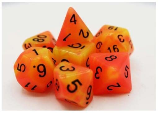Foam Brain Games Glow in the Dark Arcturus RPG Dice Set FBG2323 - Cobbco