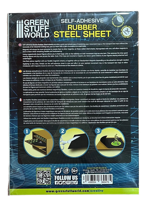 Green Stuff World Rubber Steel Sheet - Self Adhesive 1047