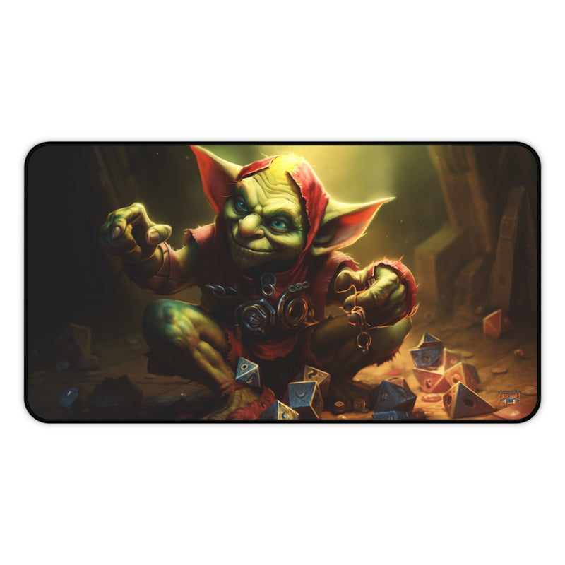 Load image into Gallery viewer, Design Series High Fantasy RPG - Dice Goblin #4 Neoprene Playmat, Mousepad for Gaming, RPGs, Card Games
