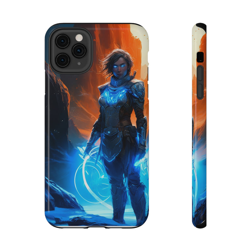 Load image into Gallery viewer, Fantasy Series Impact-Resistant Case for iPhone and Samsung Mobile Phones  - Female Mage Adventurer
