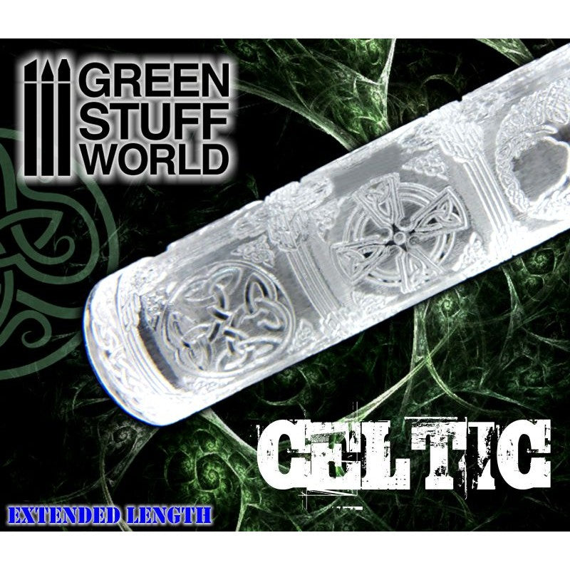 Load image into Gallery viewer, Green Stuff World Rolling Pin – Celtic 1223
