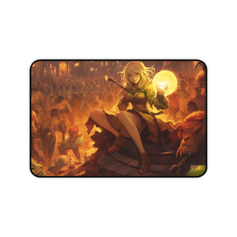 Load image into Gallery viewer, Design Series High Fantasy RPG - Female Adventurer #5 Neoprene Playmat, Mousepad for Gaming
