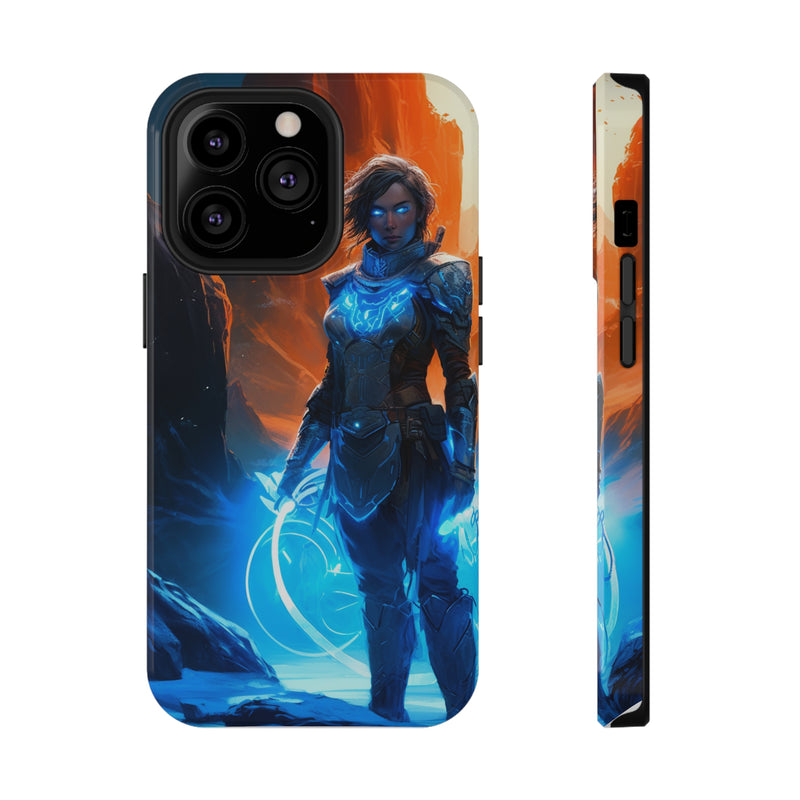 Load image into Gallery viewer, Fantasy Series Impact-Resistant Case for iPhone and Samsung Mobile Phones  - Female Mage Adventurer
